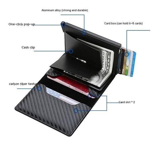 Billetera de Hombre en Fibra de Carbono con Protección RFID y Aluminio - Image 13