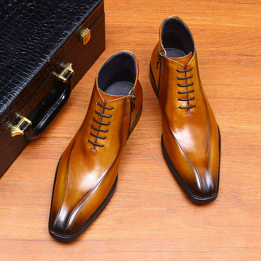 Zapatos de Cuero Genuino con Punta Fina para Hombre - Calzado Ejecutivo Premium - Image 5