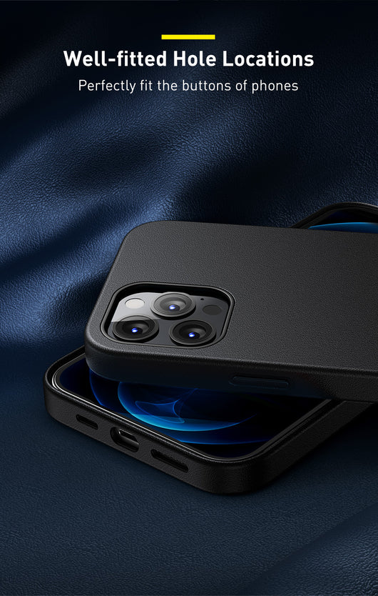 Funda de Cuero Magnética para iPhone 12 Mini Negro - Image 19
