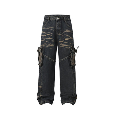 Pantalones Vaqueros de Calle Estilo Americano con Personalidad - Image 7