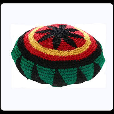 Gorro de Lana Tejido a Mano Jamaica Reggae Niños Rayas Arcoíris Festival - Image 5