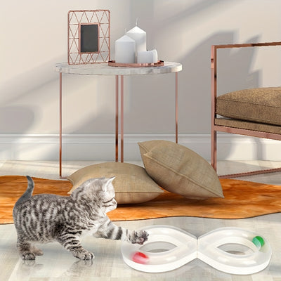 Juguete Interactivo para Gatos con Pista Giratoria y Pelota - Image 5