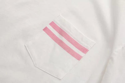 Camiseta Rayada Holgada de Manga Corta Multiuso - Image 7