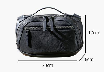 Bolsa de Cuero Retro para Hombre - Bandolera Casual Estilo Vintage - Image 6