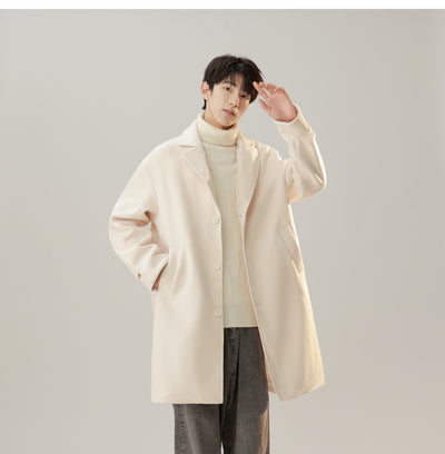 Abrigo de Lana Estilo Coreano Cuello Solapa Elegante - Image 21