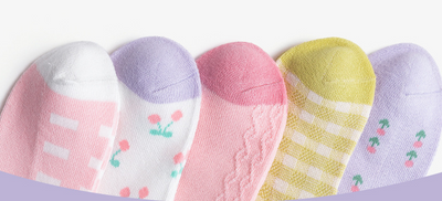 Calcetines Infantiles a Cuadros Franceses con Fresa y Dibujos Adorables - Image 14