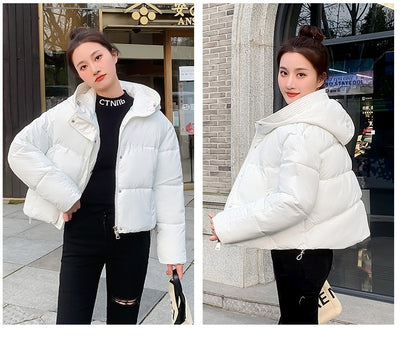 Chaqueta Corta Acolchada con Capucha para Mujer - Estilo Casual - Image 23