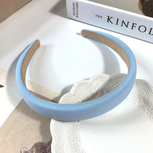 Diadema Retro de Satén con Esponja - Accesorio para Cabello Francés de Ancho Generoso - Image 36