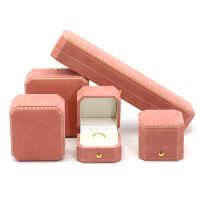 Caja Octagonal de Joyería con Encaje - Organizador de Anillos, Pendientes y Pulseras - Image 3