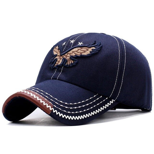 Gorra de Béisbol Retro con Águila Bordada - Image 4