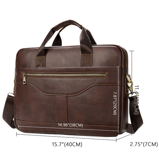 Maletín Ejecutivo de Cuero Genuino para Hombre - Image 9