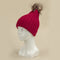 Gorro de Lana Azul Klein con Pompón de Pelaje - Diseño Tejido Elegante
