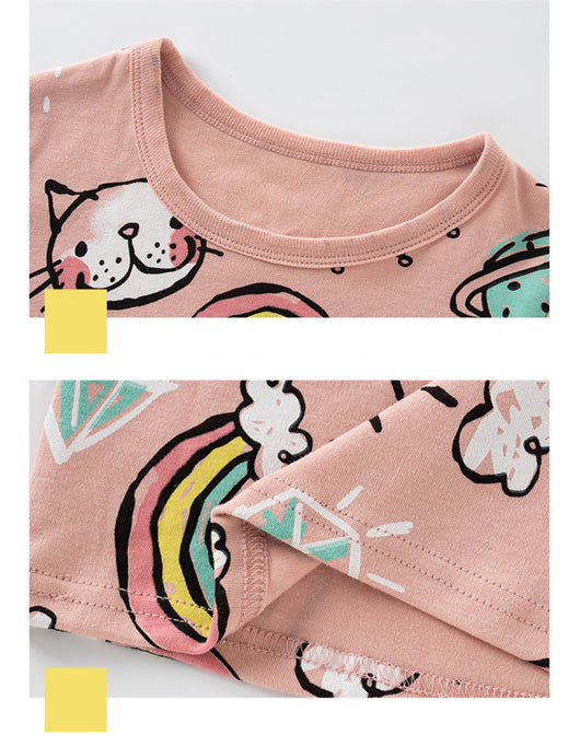 Pijama Infantil de Algodón con Estampados de Dibujos Animados - Image 4