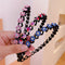 Diadema Fina con Rhinestones y Diseño Ondulado Antideslizante