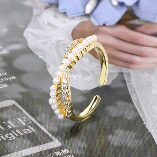 Anillo de Dedo Índice Perla Temperamento para Mujer - Image 8