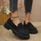 Mocasines Plataforma Cómodos Estilo Británico en Cuero Premium
