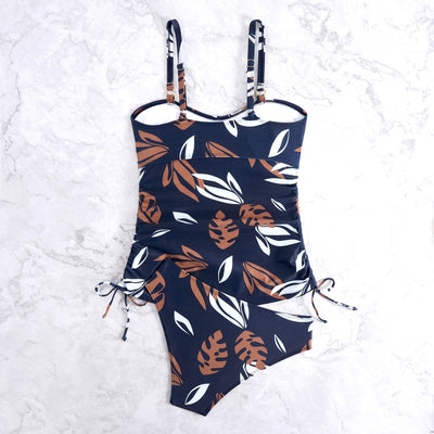 Traje de Baño Dos Piezas con Falda Estampada para Mujer - Image 15