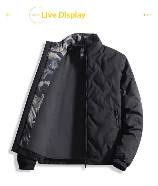 Chaqueta de Plumas para Hombre: Abrigo Grueso Impermeable y Térmico - Image 17