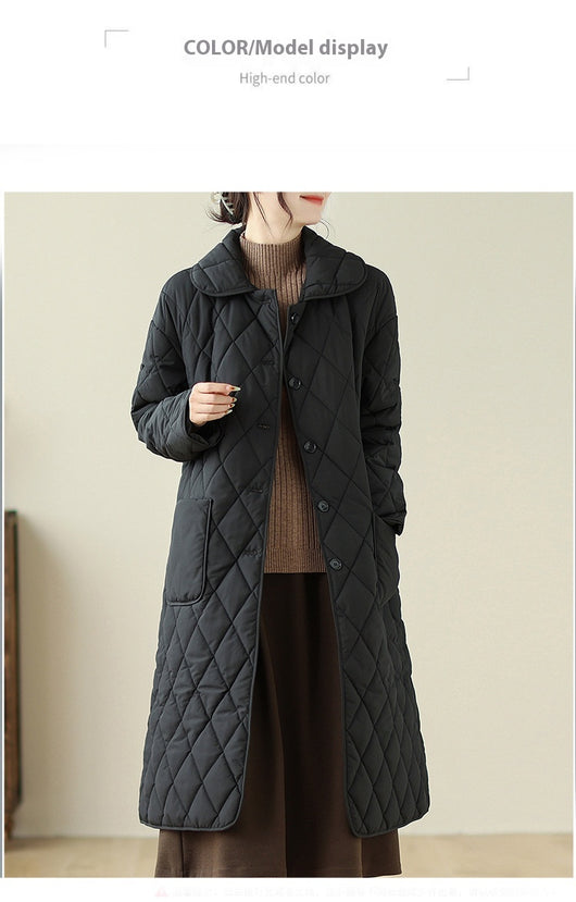 Chaqueta Acolchada Negra Ajustada para Mujer - Algodón Térmico - Image 17