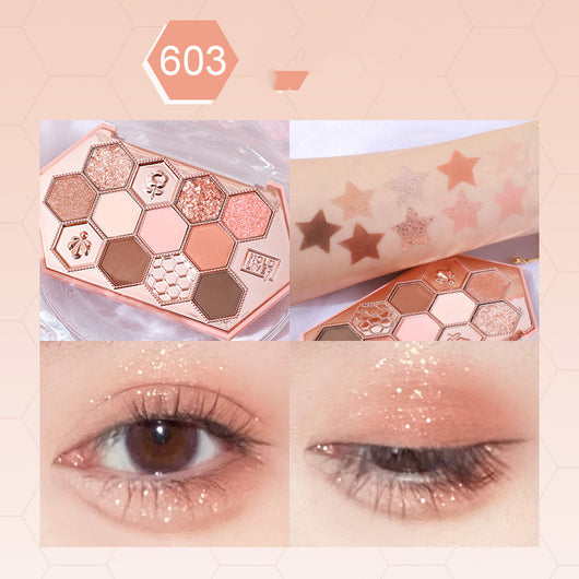 Paleta de Sombras Honeycomb Diamond - Tonos Miel, Té y Naranja - Image 12