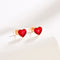 Sterling Plateado Stud Earrings Austrian Crystal Earrings Rose Dorado 18K Blanco Dorado Rose Dorado