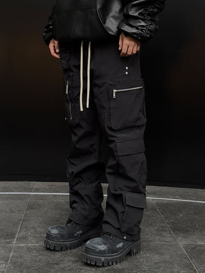 Pantalones Rectos Holgados Negros para Hombre - Image 8