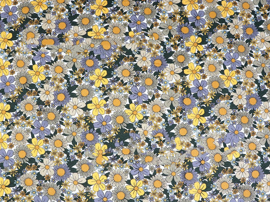 Tela de Algodón Twill Estampado Flores - Diseño Floral Delicado - Image 11
