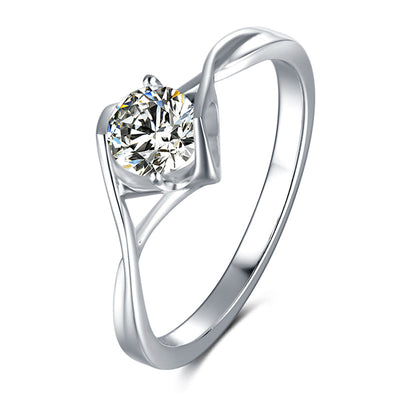 Anillo de Moissanita 0.5 Quilates Elegante y Minimalista - Image 3