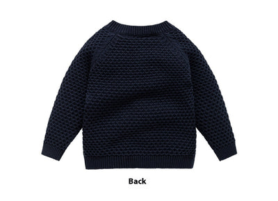 Suéter Abrigo Infantil Cuello Redondo para Otoño e Invierno - Image 11