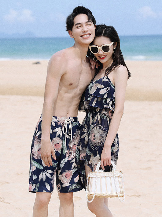 Traje de Baño para Parejas Luna de Miel Playa Vacaciones - Image 3