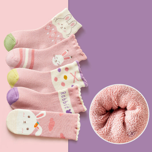 Calcetines Térmicos Infantiles Estampados - Tubo Grueso para Invierno - Image 9