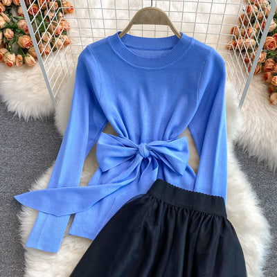 Conjunto Falda y Blusa Hada - Cintura Alta, Largo Sobre la Rodilla - Image 4