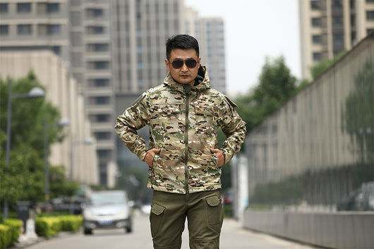 Chaqueta Táctica Camuflaje con Forro Polar para Deportes al Aire Libre - Image 12