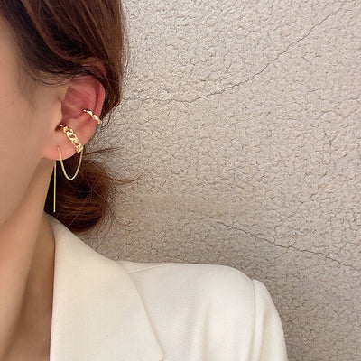 Aretes Largos Mariposa sin Perforación - Clip para Oreja Versátil y Elegante - Image 4