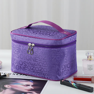 Bolsa Cosmética Portátil Estilo Bento con Compartimentos - Image 10
