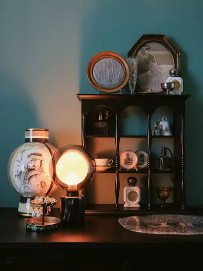 Jarrón de Porcelana con Decoración en Tono Cacao - Image 14