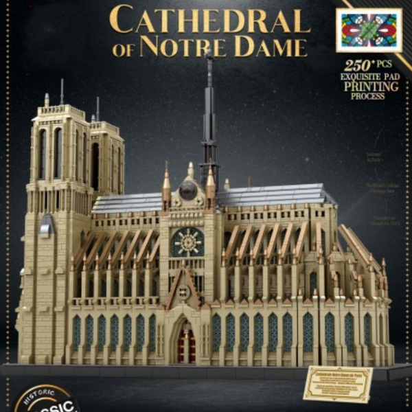 Bloques de Construcción Catedral Notre-Dame - Juguete Educativo Cultural
