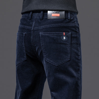 Pantalones Rectos de Felpa para Hombre - Abrigo Otoñal Plus - Image 4