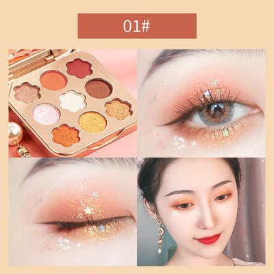 Paleta de Sombras Diamante Perlado Mate Impermeable de 9 Colores de Larga Duración - Image 7
