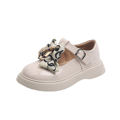 Zapatos de Cuero para Niñas con Moño Brillante - Estilo Princesa - Image 11