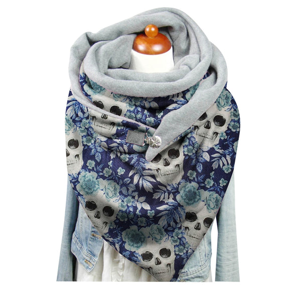 Babero Largo de Calavera Estampada para Bebé - Diseño Halloween
