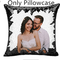 Black Only White Back Pillowcase