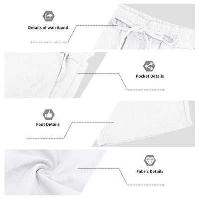 Conjunto de Shorts y Camiseta de Lino para Hombre - Ajuste Relajado - Image 27