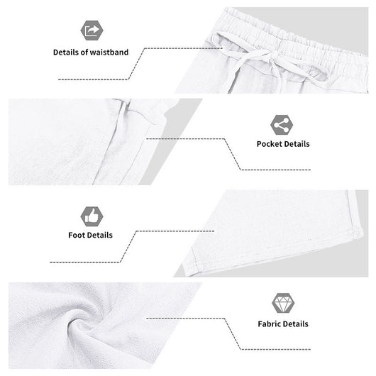 Conjunto de Shorts y Camiseta de Lino para Hombre - Ajuste Relajado - Image 27