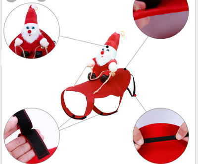 Disfraz Navideño para Perros - Papá Noel en Trineo - Image 12