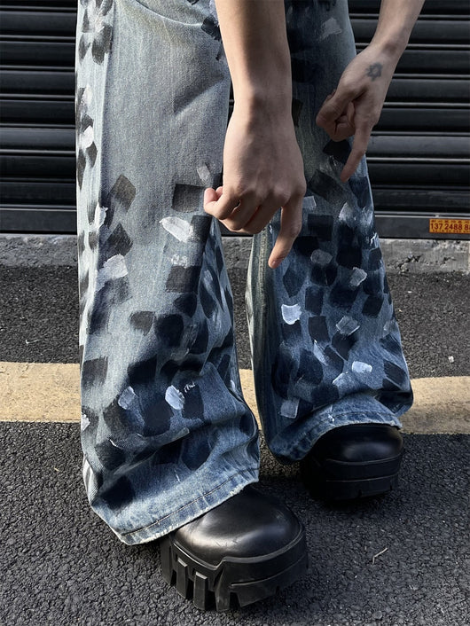 Pantalones Jeans Anchos Acampanados para Hombre - Image 9