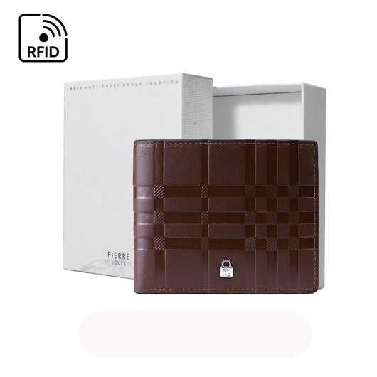 Billetera Delgada para Hombre con Múltiples Compartimentos y Diseño Rayado - Image 2