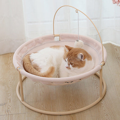 Tumbona Elevada de Madera para Gato - Image 19