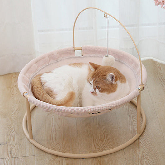 Tumbona Elevada de Madera para Gato - Image 19