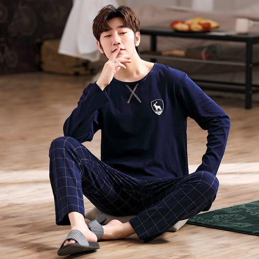 Pijama Casual Talla Grande Hombre Primavera Verano Tela Ligera - Image 9